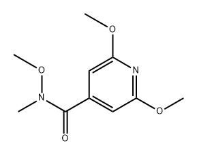 2,6-Dimethoxy-N-methoxy-N-methyl-4-pyridinecarboxamide Structure