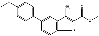 Methyl 3-amino-5-(4-methoxyphenyl)benzo[b]thiophene-2-carboxylate Structure