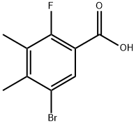 5-Bromo-2-fluoro-3,4-dimethylbenzoic acid Structure