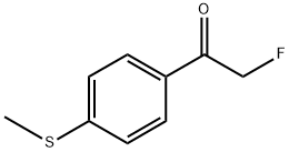 2-fluoro-1-(4-(methylthio)phenyl)ethanone Structure