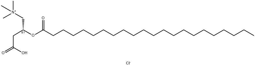 1-Propanaminium, 3-carboxy-N,N,N-trimethyl-2-[(1-oxodocosyl)oxy]-, chloride (1:1), (2R)- Structure