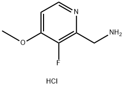 2-Pyridinemethanamine, 3-fluoro-4-methoxy-, hydrochloride (1:2) Structure