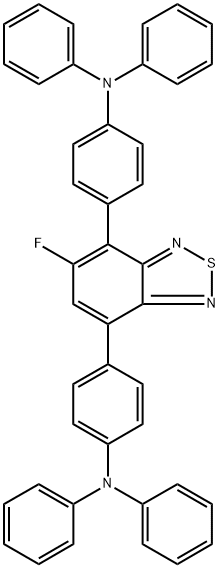 4,7-bis[4-(N,N-diphenylamino)phenyl]-5-fluoro-2,1,3-benzothiadiazole Structure