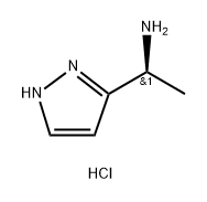 1H-Pyrazole-3-methanamine, α-methyl-, hydrochloride (1:1), (αS)- Structure