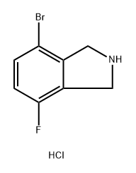 1H-Isoindole, 4-bromo-7-fluoro-2,3-dihydro-, hydrochloride (1:1) 구조식 이미지