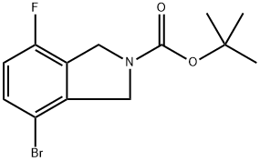 tert-Butyl 4-bromo-7-fluoroisoindoline-2-carboxylate Structure