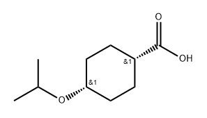 cis-4-isopropoxycyclohexanecarboxylic acid Structure