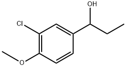 Benzenemethanol, 3-chloro-α-ethyl-4-methoxy- 구조식 이미지