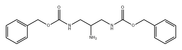 Carbamic acid, N,N'-(2-amino-1,3-propanediyl)bis-, C,C'-bis(phenylmethyl) ester Structure
