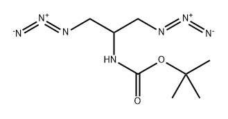 tert-butyl 1,3-diazidopropan-2-ylcarbamate Structure