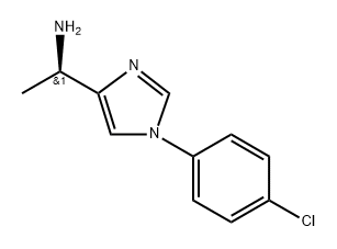 (R)-1-(1-(4-Chlorophenyl)-1H-imidazol-4-yl)ethanamine Structure