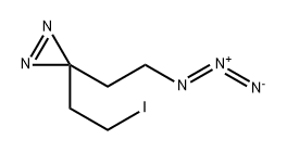 3-(2-azidoethyl)-3-(2-Iodoethyl)-3H-diazirine Structure