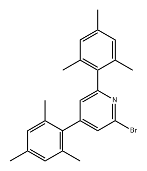 2-Bromo-4,6-dimesitylpyridine Structure