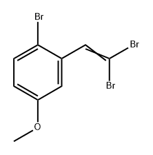 1-bromo-2-(2,2-dibromovinyl)-4-methoxybenzene Structure