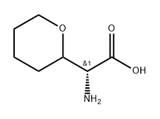 (R)-2-amino-2-(tetrahydro-2H-pyran-2-yl)acetic acid Structure