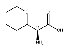 (S)-2-amino-2-(tetrahydro-2H-pyran-2-yl)acetic acid Structure