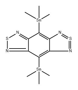 2λ4δ2-Benzo[1,2-c:4,5-c']bis[1,2,5]thiadiazole, 4,8-bis(trimethylstannyl)- Structure