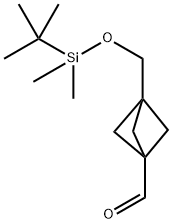 3-(tert-Butyl-dimethyl-silanyloxymethyl)-bicyclo[1.1.1]pentane-1-carbaldehyde Structure