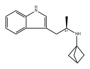 1H-Indole-3-ethanamine, N-bicyclo[1.1.1]pent-1-yl-α-methyl-, (αR)- Structure