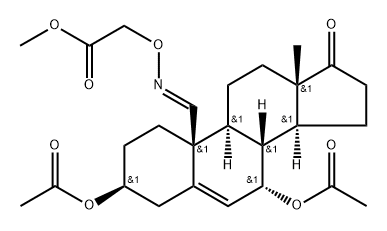 Acetic acid, [[[(3beta,7alpha,19E)-3,7-bis(acetyloxy)-17-oxoandrost-5-en-19- Structure