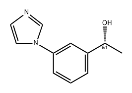 (1R)-1-[3-(1H-imidazol-1-yl)phenyl]ethan-1-ol Structure