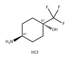 Cyclohexanol, 4-amino-1-(trifluoromethyl)-, hydrochloride (1:1),trans- 구조식 이미지