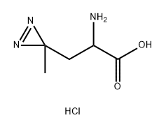 2-amino-3-(3-methyl-3H-diazirin-3-yl)propanoic acid hydrochloride Structure