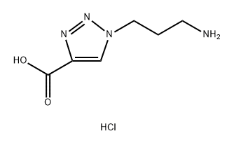 1-(3-aminopropyl)-1H-1,2,3-triazole-4-carboxylic
acid hydrochloride Structure