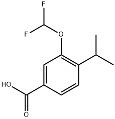 3-(difluoromethoxy)-4-isopropylbenzoic acid Structure