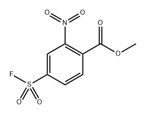 methyl 4-(fluorosulfonyl)-2-nitrobenzoate 구조식 이미지