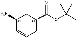 trans-5-Amino-cyclohex-3-enecarboxylic acid tert-butyl ester Structure