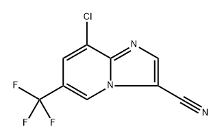 8-chloro-6-(trifluoromethyl)imidazo[1,2-a]pyridine-3-carbonitrile Structure