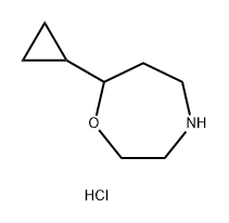 7-cyclopropyl-1,4-oxazepane hydrochloride Structure