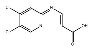 6,7-dichloroimidazo[1,2-a]pyridine-3-carboxylic acid Structure