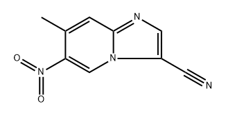 7-methyl-6-nitroimidazo[1,2-a]pyridine-3-carbonitrile Structure
