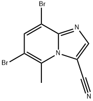 6,8-dibromo-5-methylimidazo[1,2-a]pyridine-3-carbonitrile Structure