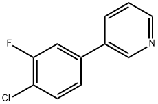 3-(4-Chloro-3-fluorophenyl)pyridine Structure