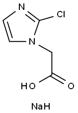 sodium 2-(2-chloro-1H-imidazol-1-yl)acetate Structure