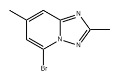 5-bromo-2,7-dimethyl-[1,2,4]triazolo[1,5-a]pyridine 구조식 이미지