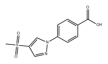 4-(4-methanesulfonyl-1H-pyrazol-1-yl)benzoic
acid 구조식 이미지