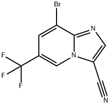 8-bromo-6-(trifluoromethyl)imidazo[1,2-a]pyridine-3-carbonitrile Structure