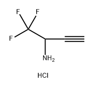 3-Butyn-2-amine, 1,1,1-trifluoro-, hydrochloride (1:1) 구조식 이미지