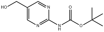 tert-Butyl (5-(hydroxymethyl)pyrimidin-2-yl)carbamate Structure