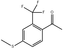 1-(4-(methylthio)-2-(trifluoromethyl)phenyl)ethanone Structure