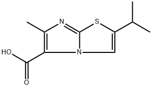6-methyl-2-(propan-2-yl)imidazo[2,1-b][1,3]thiazole-5-carboxylic acid Structure