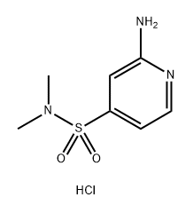 4-Pyridinesulfonamide, 2-amino-N,N-dimethyl-, hydrochloride (1:1) 구조식 이미지