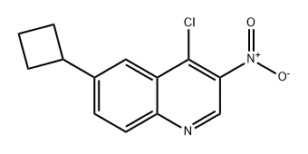 4-chloro-6-cyclobutyl-3-nitroquinoline 구조식 이미지