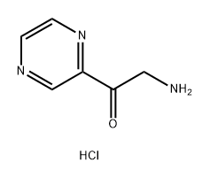 2-amino-1-(pyrazin-2-yl)ethan-1-one dihydrochloride 구조식 이미지