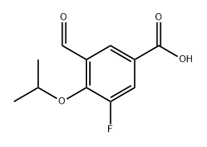 3-Fluoro-5-formyl-4-isopropoxybenzoic acid Structure