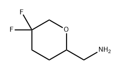 (5,5-difluorooxan-2-yl)methanamine Structure